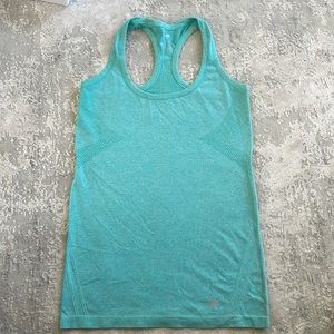 Teal racer back tank